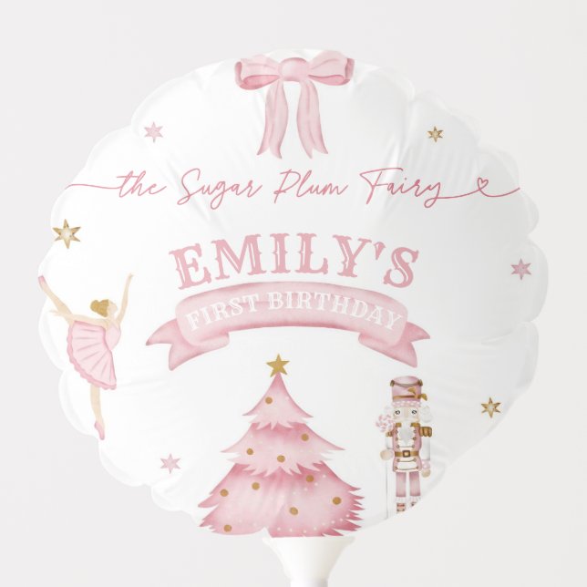 The Nutcracker Winter Onederland 1st Birthday Balloon (Front)