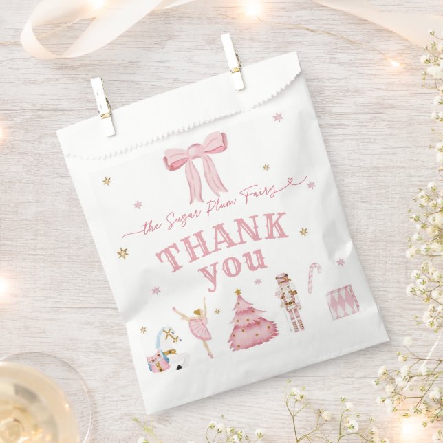 The Nutcracker Winter Onederland 1st Birthday Favor Bag (Clipped)
