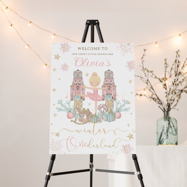 The Nutcracker Winter Onederland 1st Birthday  Foam Board (In Situ (Stand))