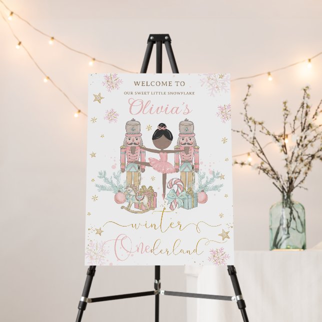The Nutcracker Winter Onederland 1st Birthday  Foam Board (In Situ (Stand))