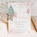 The Nutcracker Winter Onederland 1st Birthday  Invitation<br><div class="desc">Personalize this sweet pink winter onederland first birthday party invitation with your party details easily and quickly, simply press the customize it button to further re-arrange and format the style and placement of the text.  Featuring whimsical characters from the Nutcracker in sweet pastel colors. Perfect for your little snowflake's first...</div>