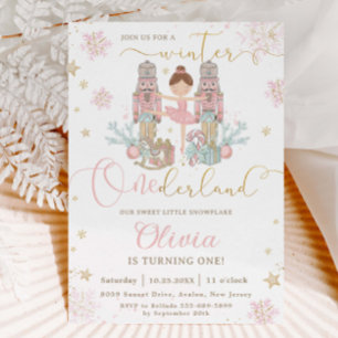 The Nutcracker Winter Onederland 1st Birthday  Invitation