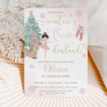 The Nutcracker Winter Onederland 1st Birthday  Invitation<br><div class="desc">Personalize this sweet pink winter onederland first birthday party invitation with your party details easily and quickly, simply press the customize it button to further re-arrange and format the style and placement of the text.  Featuring whimsical characters from the Nutcracker in sweet pastel colors. Perfect for your little snowflake's first...</div>