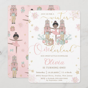 The Nutcracker Winter Onederland 1st Birthday  Invitation