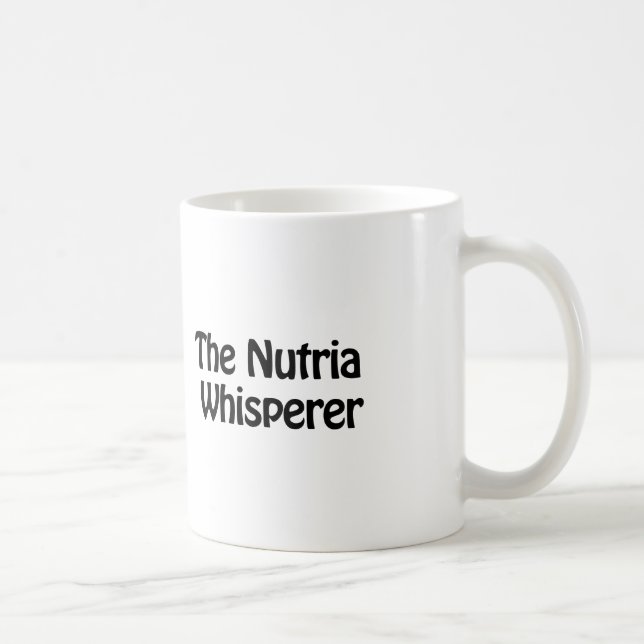 the nutria whisperer coffee mug (Right)