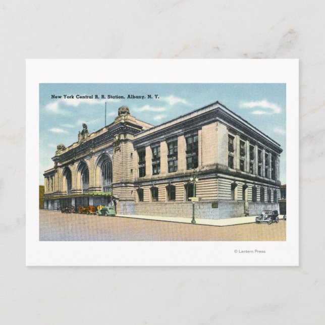 The NY Central Railroad Station # 2 Postcard (Front)