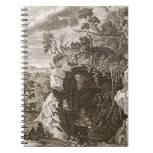 The Nymph Echo Changed into Sound, 1731 (engraving Notebook