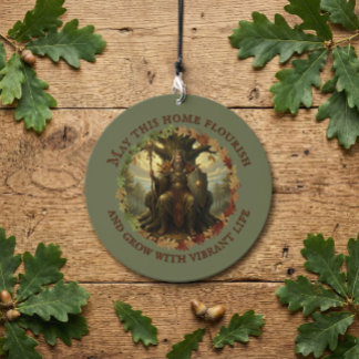 The Oak King Guardian of Growth & Light Solstice Wind Chime