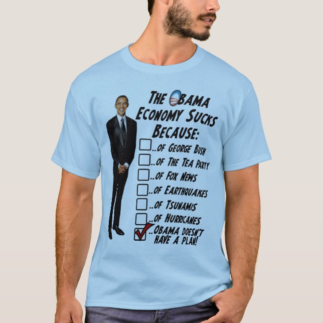 The Obama Economy Sucks T-Shirt (Front)