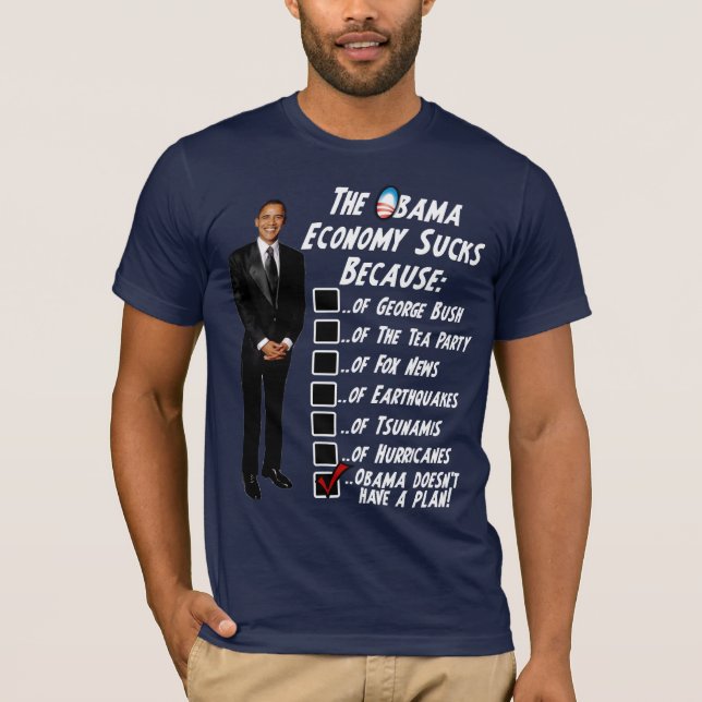 The Obama Economy Sucks T-Shirt (Front)