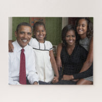 THE OBAMA FAMILY JIGSAW PUZZLE