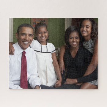 The Obama Family Jigsaw Puzzle by JoAnnHayden at Zazzle