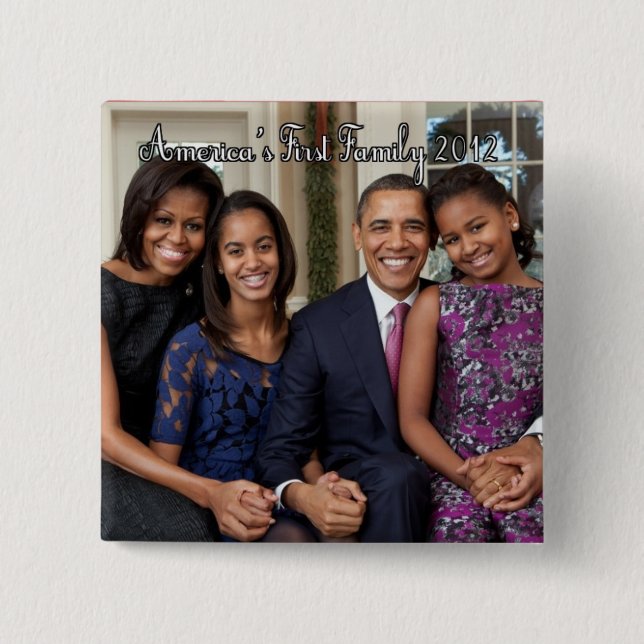 The Obama Family Portrait Button (Front)
