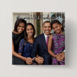 The Obama Family Portrait Button