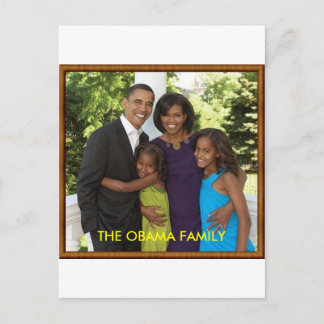 THE OBAMA FAMILY POSTCARD