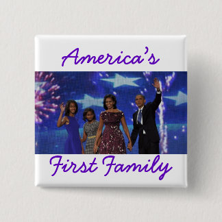 The Obamas: America's 1st Family Pinback Button