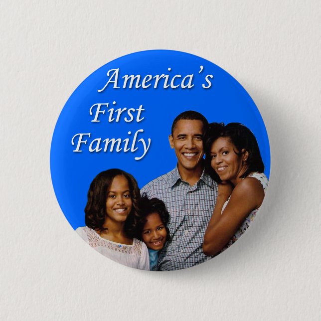 The Obamas: America's First Family Button (Front)