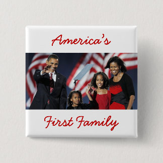 The Obamas: America's First Family Pinback Button