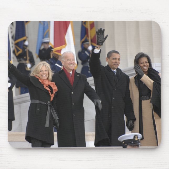 The Obama's & The Bidens Mouse Pad (Front)