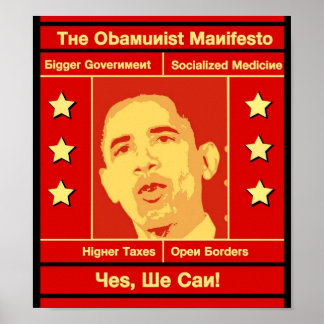 The Obamunist Manifesto Poster