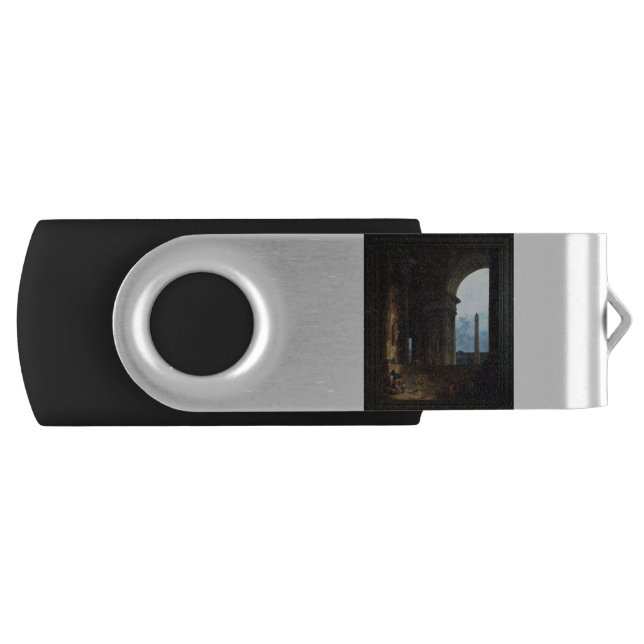 The Obelisk by Hubert Robert Flash Drive (Front)