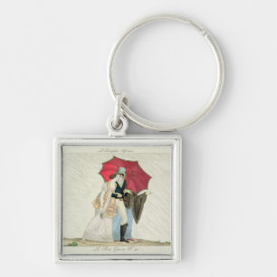 The Obliging Umbrella, plate 40 from 'Le Bon Genre Keychain