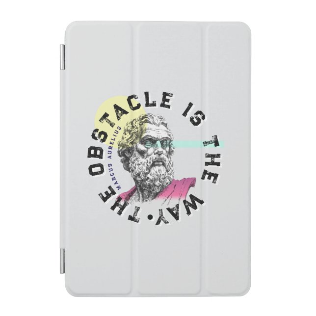 The Obstacle Is The Way – Marcus Aurelius Quote iPad Mini Cover (Front)