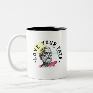 The Obstacle Is The Way – Marcus Aurelius Quote Two-Tone Coffee Mug