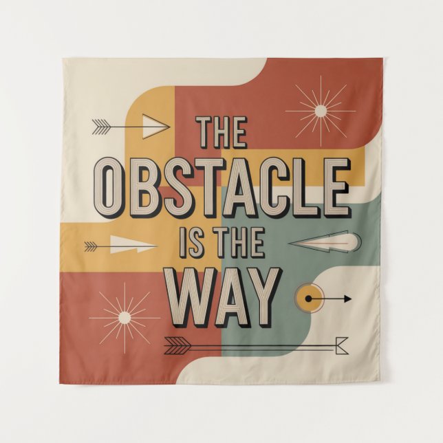 The Obstacle Is The Way Tapestry (Front)