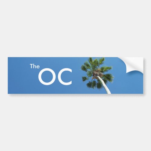 The OC Orange County California Bumper sticker Art