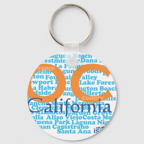 The OC _ Orange County California Keychain
