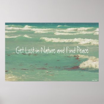 The Ocean Blue Poster by camcguire at Zazzle