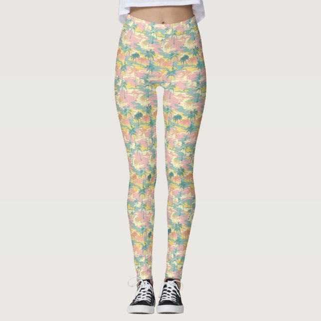 The Ocean Is A Poem Without Words Leggings (Front)