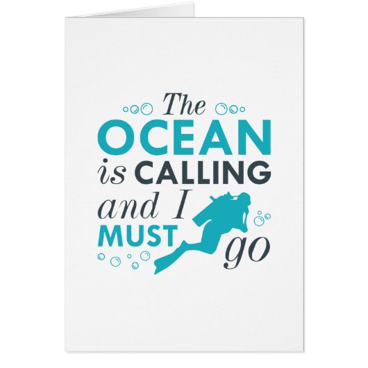 The Ocean Is Calling Cards (Front)