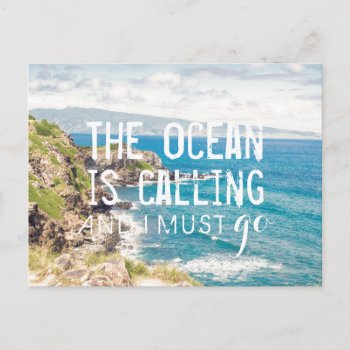 The Ocean Is Calling - Maui Coast | Postcard by GaeaPhoto at Zazzle
