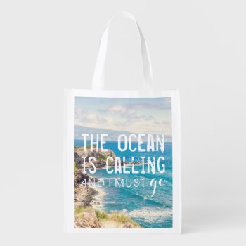 The Ocean Is Calling - Maui Coast | Reusable Bag by GaeaPhoto at Zazzle