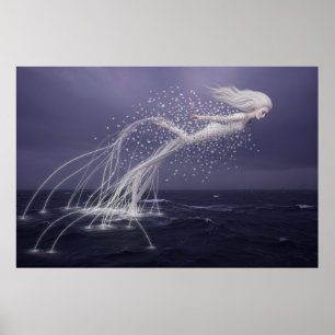 The Ocean Spirit’s Ethereal Flight Poster