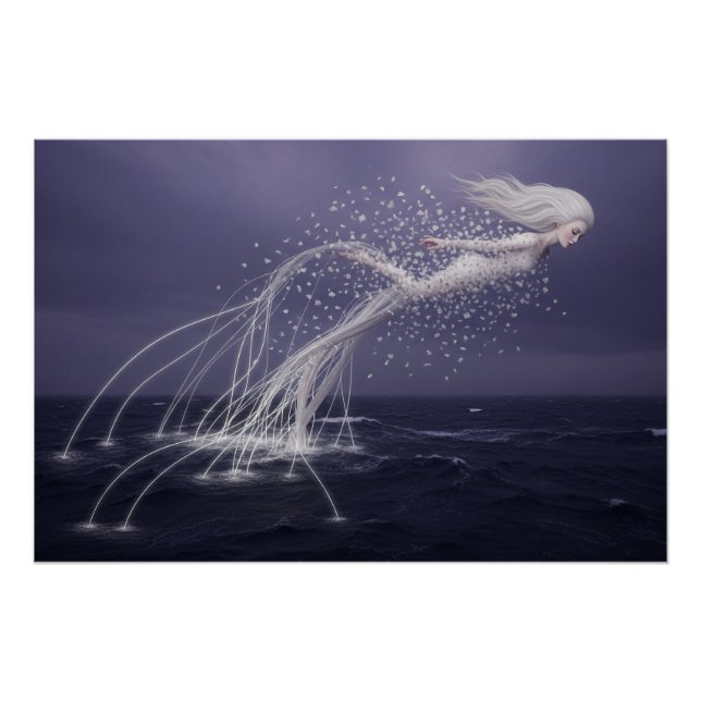 The Ocean Spirit’s Ethereal Flight Poster (Front)