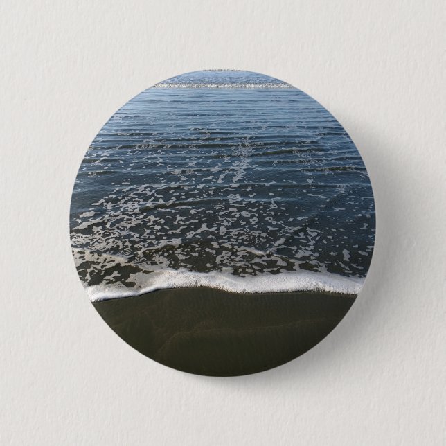 The Ocean Tide Washing Ashore Button (Front)