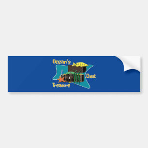 The ocean's treasure chest bumper sticker
