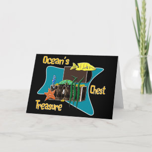 The ocean's treasure chest card