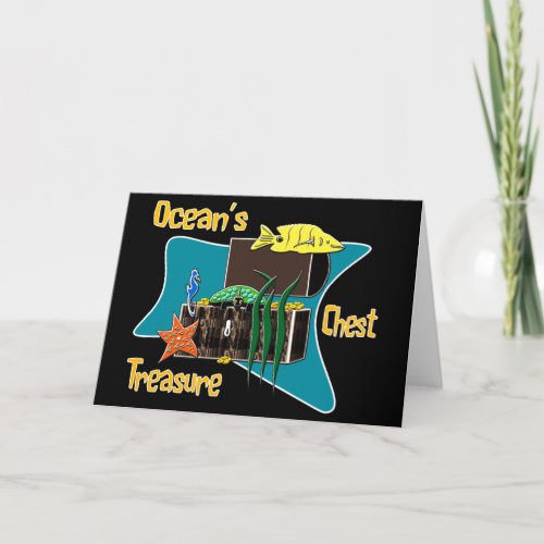 The oceans treasure chest  card