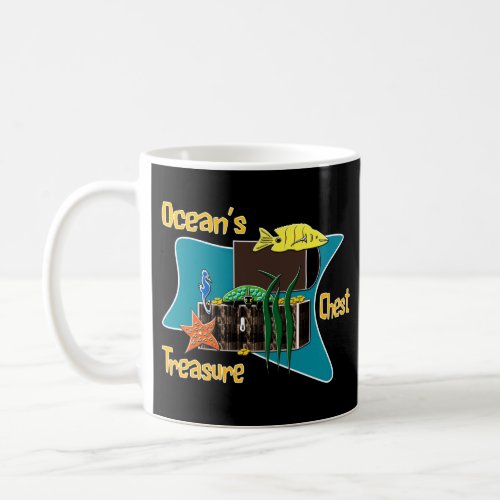 The oceans treasure chest  coffee mug