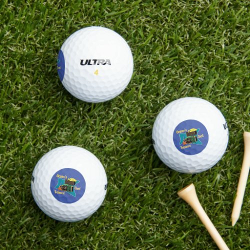 The oceans treasure chest golf balls