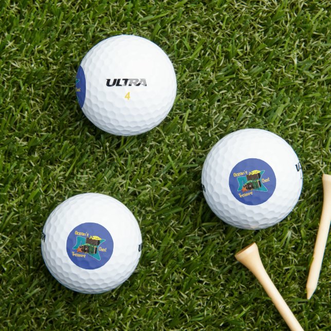 The ocean's treasure chest golf balls (Insitu Grass)