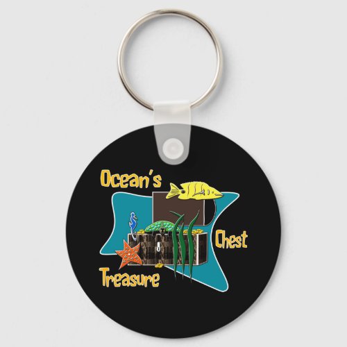 The oceans treasure chest  keychain