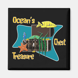 The ocean's treasure chest magnet
