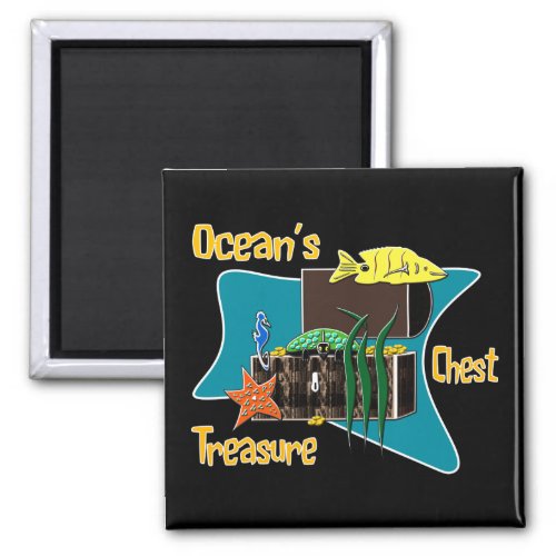 The oceans treasure chest  magnet