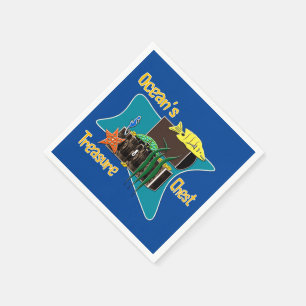 The ocean's treasure chest napkins
