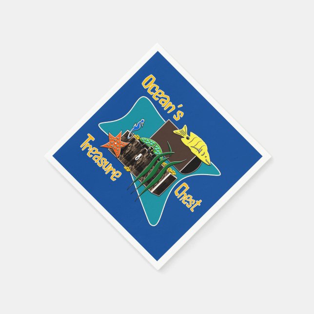 The ocean's treasure chest  napkins (Corner)